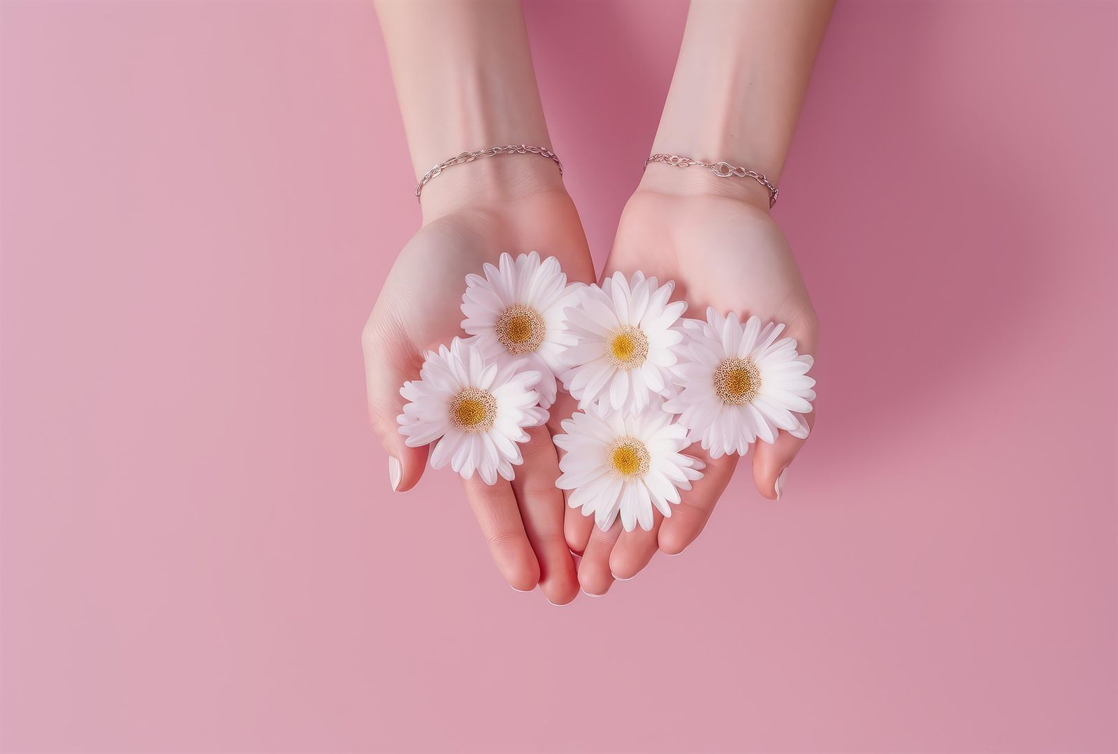 Manicure hybrydowy wykonany w salonie AOW Kosmetologia w Szczecinie
